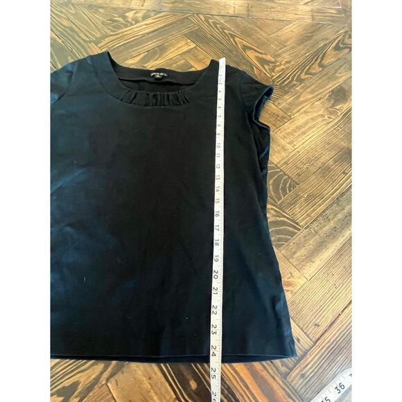 Lafayette 148 New York Black Basic Daily Y2K Shirt Women XL Minimalist Capsule - Picture 5 of 7